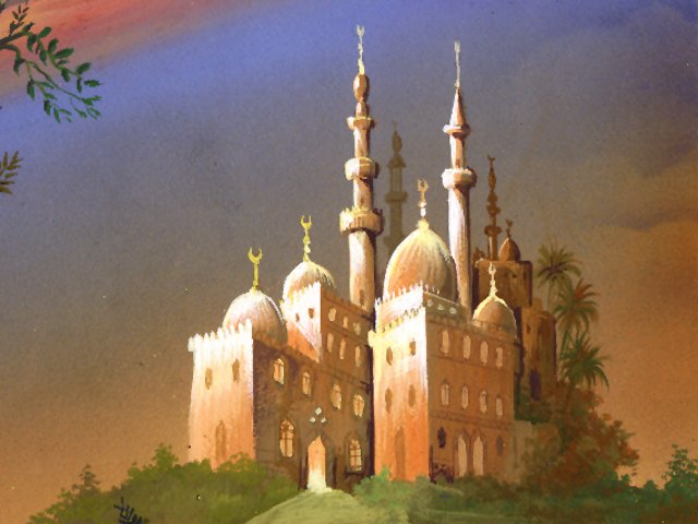 صورة رسم لمسجد