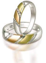 خواتم من الذهب الابيض والاحمر المرصعة