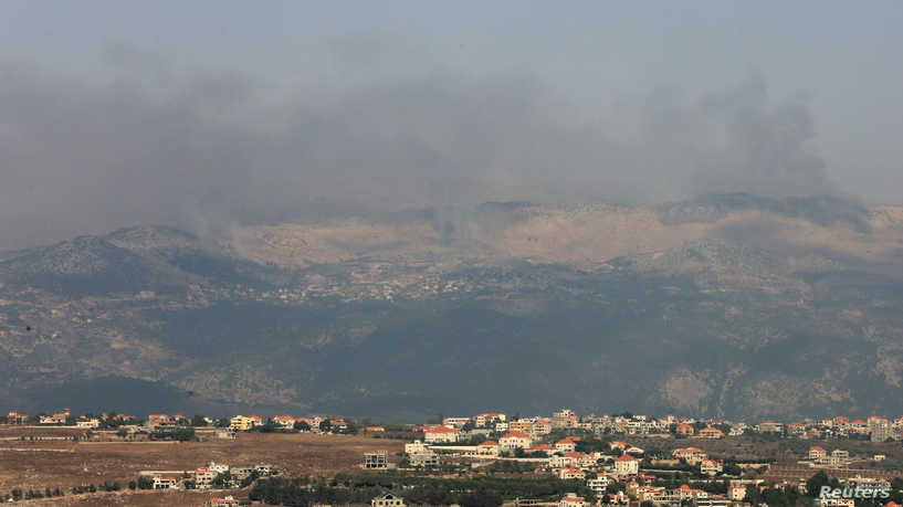 
اشتباكات بين حزب الله والجيش الاسرائيلي على الحدود اللبنانية